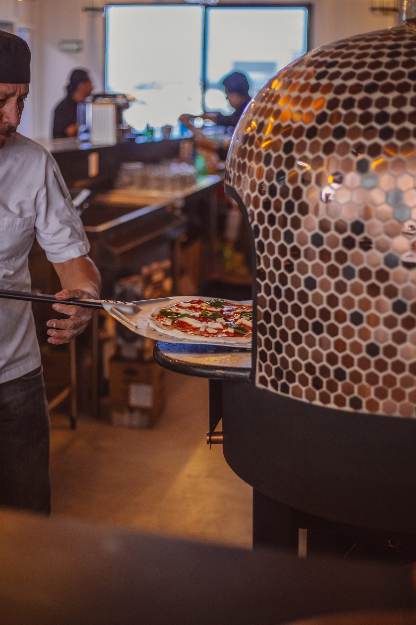 Pizza Napolitana al horno de leña